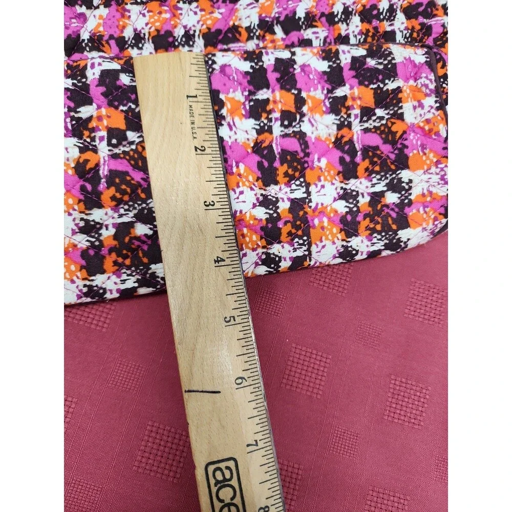 Vera Bradley Houndstooth Tweed Shoulder Tote Zip Closure Multicolor Grannycore